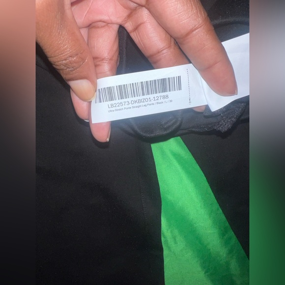 NWOT Quince Black Ultra Stretch Ponte Straight Leg Pants size Large - Picture 9 of 9